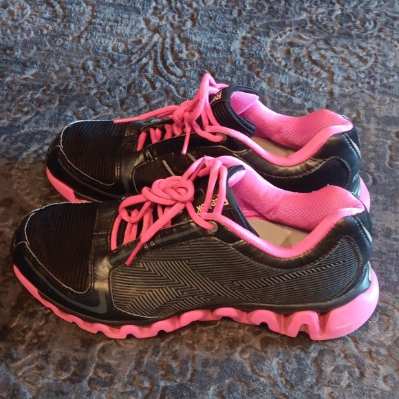 Reebok Zigtech Ziglite Zignano Womens Size 8 Pink Black Running Training Shoes - Picture 3 of 10